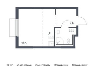 Квартира на продажу студия, 22.8 м2, Видное, Советская площадь