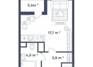 Квартира на продажу студия, 27 м2, Москва, район Лианозово, Илимская улица, 3к1