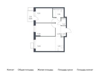 Продается трехкомнатная квартира, 53.8 м2, посёлок Жилино-1
