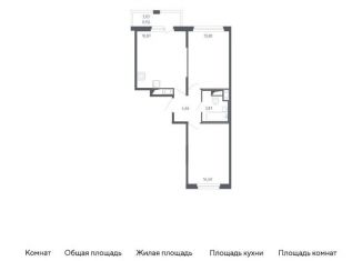 Продам 2-комнатную квартиру, 54.6 м2, Санкт-Петербург, метро Проспект Ветеранов