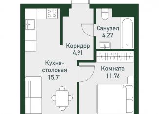 Продается 1-ком. квартира, 36.7 м2, Челябинская область