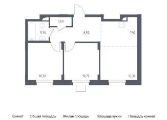 Продажа 2-ком. квартиры, 53 м2, Люберцы, жилой комплекс Люберцы 2020, к70