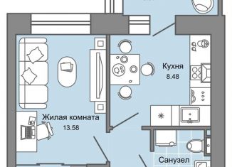 Однокомнатная квартира на продажу, 32 м2, Киров