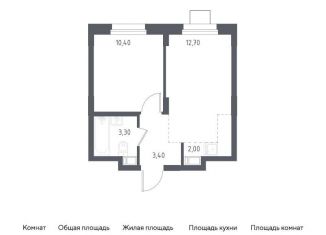 Однокомнатная квартира на продажу, 31.8 м2, Московская область, жилой комплекс Люберцы 2020, к70