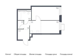 Продажа 1-комнатной квартиры, 40 м2, Приморский край, улица Сабанеева, 1.2