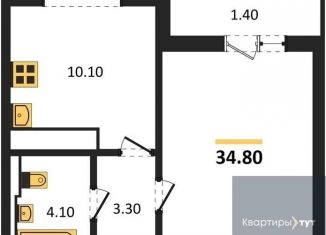 Продается однокомнатная квартира, 34.8 м2, Воронеж, Центральный район