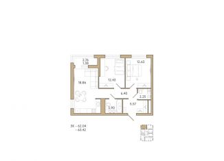 Продажа 3-комнатной квартиры, 63.4 м2, Пензенская область, 2-й проезд Свердлова, 27