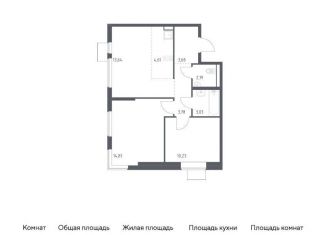 Продажа 3-комнатной квартиры, 56 м2, Московская область, жилой комплекс Горки Парк, 6.2