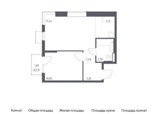 Продаю 1-комнатную квартиру, 41.6 м2, Московская область, жилой комплекс Горки Парк, 6.2