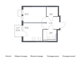 Продаю 1-комнатную квартиру, 33 м2, Москва, жилой комплекс Остафьево, к15