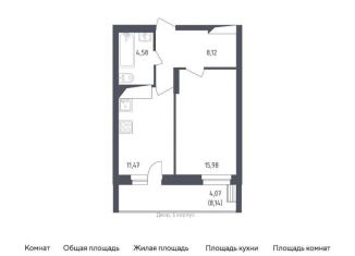 Продажа 1-комнатной квартиры, 44.2 м2, посёлок Жилино-1, жилой комплекс Егорово Парк, к2