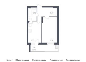Продажа 1-ком. квартиры, 44.5 м2, посёлок Жилино-1, жилой комплекс Егорово Парк, к2