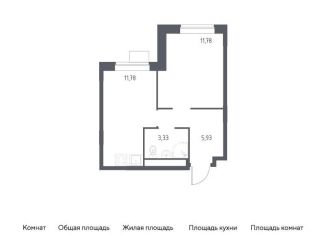 Продам 1-комнатную квартиру, 32.8 м2, Балашиха, жилой квартал Новоград Павлино, к34