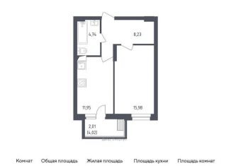 Продаю 1-ком. квартиру, 42.9 м2, посёлок Жилино-1, жилой комплекс Егорово Парк, к2