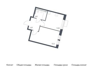 Продажа однокомнатной квартиры, 35 м2, Москва