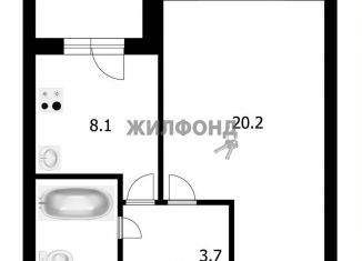 1-комнатная квартира на продажу, 35.3 м2, Новосибирская область, улица Ленина, 18