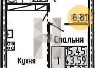 1-ком. квартира на продажу, 45 м2, Самара, ЖК Королёв, Пролетарская улица, 150