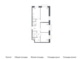Продам 3-комнатную квартиру, 72.4 м2, Балашиха, жилой квартал Новоград Павлино, к6