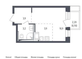 Квартира на продажу студия, 22.6 м2, Московская область, жилой комплекс Мытищи Парк, к4