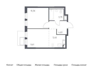 Продаю 2-комнатную квартиру, 33.8 м2, Московская область, жилой комплекс Горки Парк, к4.1