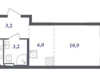 Квартира на продажу студия, 23.3 м2, Мытищи, ЖК Мытищи Парк