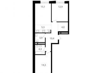 Продажа двухкомнатной квартиры, 70.2 м2, Москва, ВАО