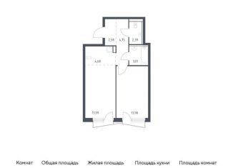 Продаю 1-комнатную квартиру, 45 м2, Московская область, жилой комплекс Квартал Авиаторов, к8