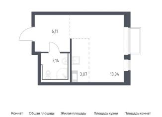 Продаю квартиру студию, 25.4 м2, Московская область, жилой комплекс Томилино Парк, к6.1