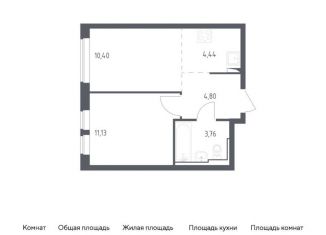 Продаю 1-комнатную квартиру, 34.5 м2, Москва, жилой комплекс Остафьево, к17