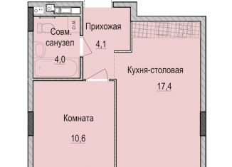Продажа однокомнатной квартиры, 36.1 м2, Казань, Приволжский район