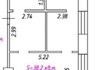 Продам помещение свободного назначения, 38.2 м2, Благовещенск, Тенистая улица, 127