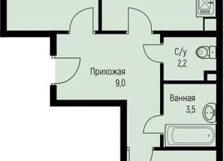 Продам двухкомнатную квартиру, 63 м2, Краснодарский край