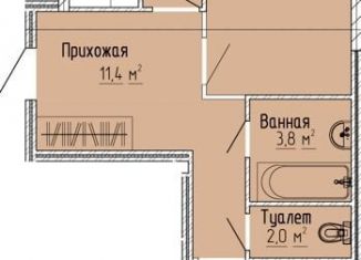 Продается двухкомнатная квартира, 71.4 м2, Тверь, Московский район, улица Склизкова, 27к1