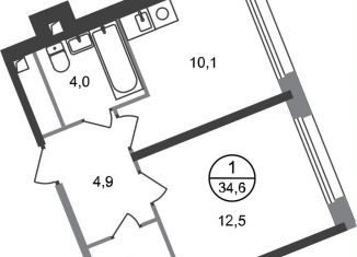 Продается 1-ком. квартира, 34.6 м2, поселение Внуковское