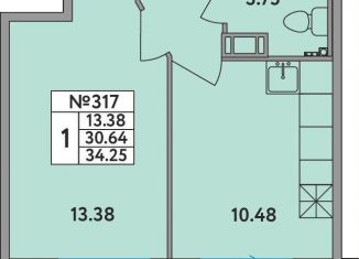 Продам 1-ком. квартиру, 30.6 м2, деревня Новое Девяткино, деревня Новое Девяткино, 115, ЖК Удача