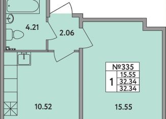 Продаю 1-ком. квартиру, 32.3 м2, деревня Новое Девяткино, деревня Новое Девяткино, 115, ЖК Удача