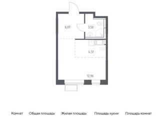 Квартира на продажу студия, 27 м2, поселение Рязановское, жилой комплекс Алхимово, 16
