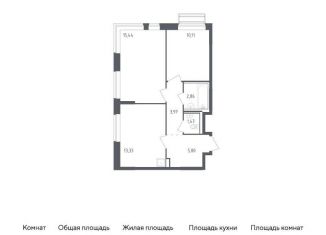 Продажа 2-ком. квартиры, 53 м2, Московская область