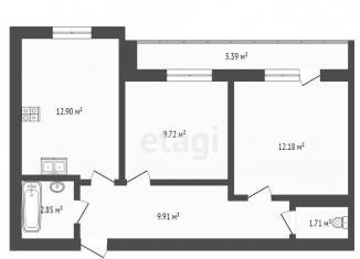 Продажа 2-ком. квартиры, 55.1 м2, Йошкар-Ола