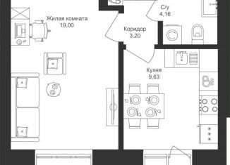 Продам 1-комнатную квартиру, 38.1 м2, Столбищенское сельское поселение