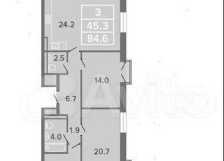 Продаю 2-ком. квартиру, 59 м2, Санкт-Петербург, ЖК Я – Романтик, бульвар Александра Грина