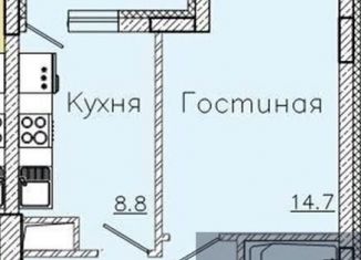 1-комнатная квартира на продажу, 38 м2, Воронеж, улица Фёдора Тютчева, 93/4, ЖК Микрорайон Боровое