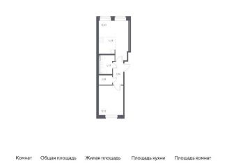 Продается 2-комнатная квартира, 39.9 м2, посёлок Песочный