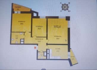 Продается 3-ком. квартира, 101 м2, Санкт-Петербург, 5-й Предпортовый проезд, 1, 5-й Предпортовый проезд