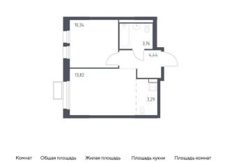Продаю однокомнатную квартиру, 35.7 м2, Московская область, жилой комплекс Квартал Ивакино, к3