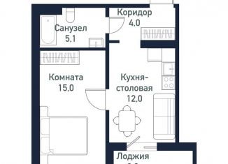 1-ком. квартира на продажу, 36 м2, Челябинская область, улица имени Капитана Ефимова, 4