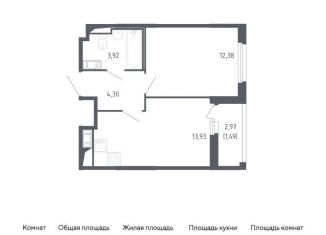 Продается 1-ком. квартира, 36 м2, Санкт-Петербург, Красносельский район