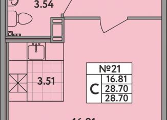 Продается квартира студия, 28.7 м2, деревня Новое Девяткино, деревня Новое Девяткино, 115, ЖК Удача