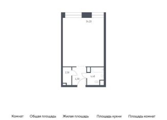 Продажа квартиры студии, 45.4 м2, Москва, Стремянный переулок, 2, район Замоскворечье