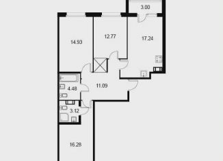 Продажа трехкомнатной квартиры, 81.4 м2, Санкт-Петербург